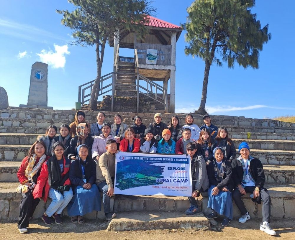 The trainees with others during the ten-day expedition to Mezoma village and Zhavame village.